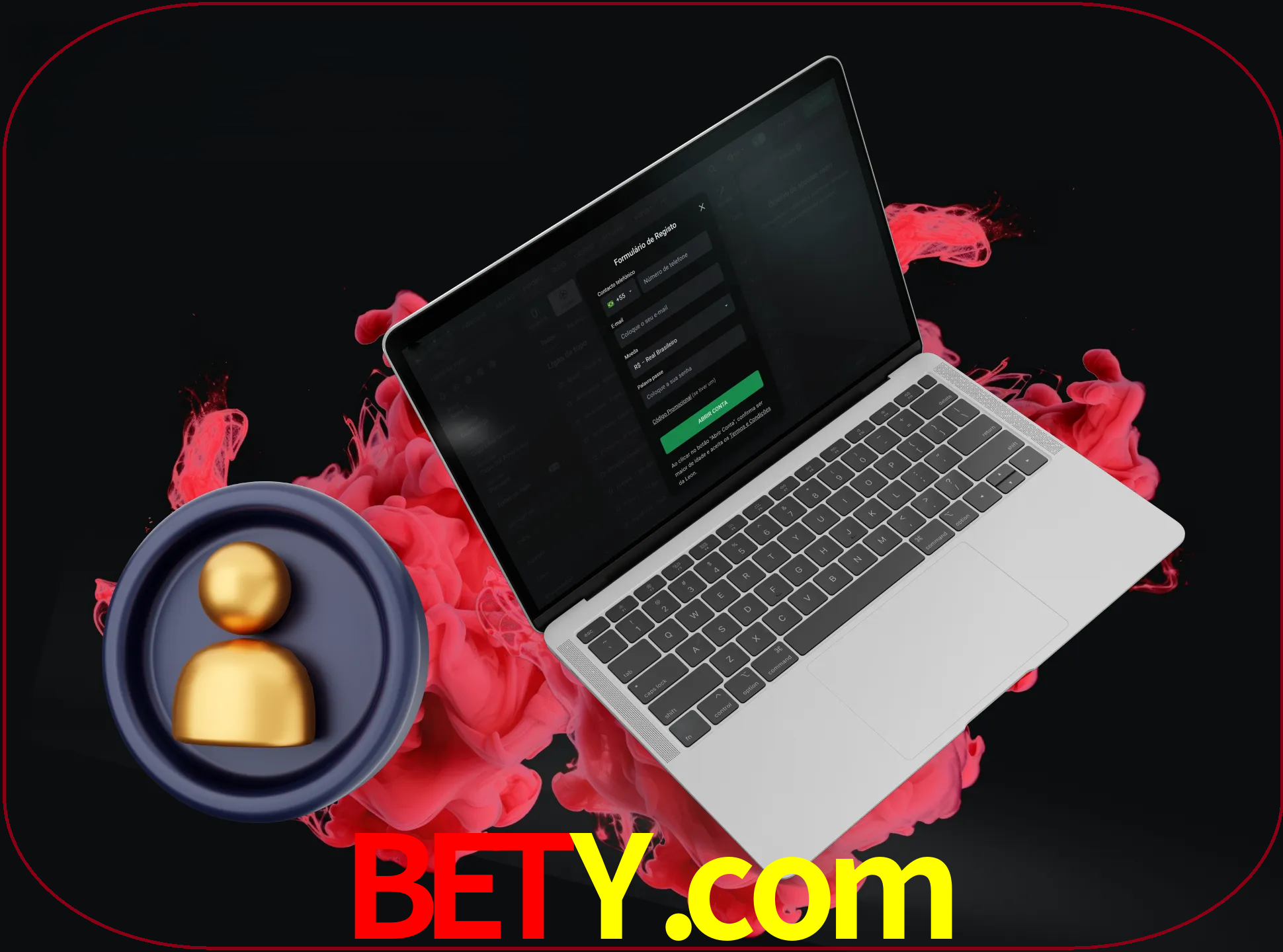 No cabeçalho do site bety, clique no botão que o levará a um formulário especial onde terá de introduzir as suas informações actuais.