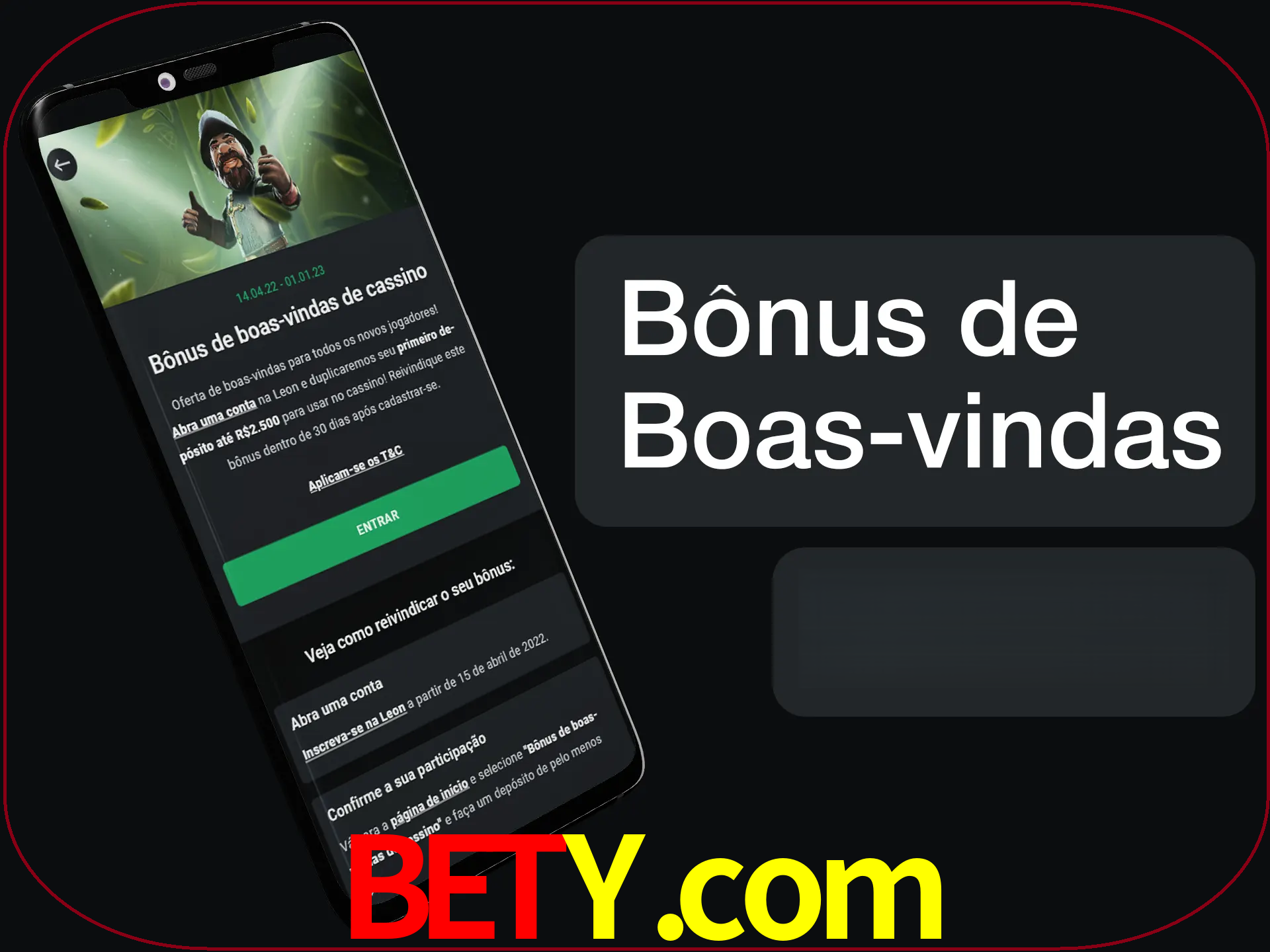 Não se esqueça de usar o bônus de boas-vindas.